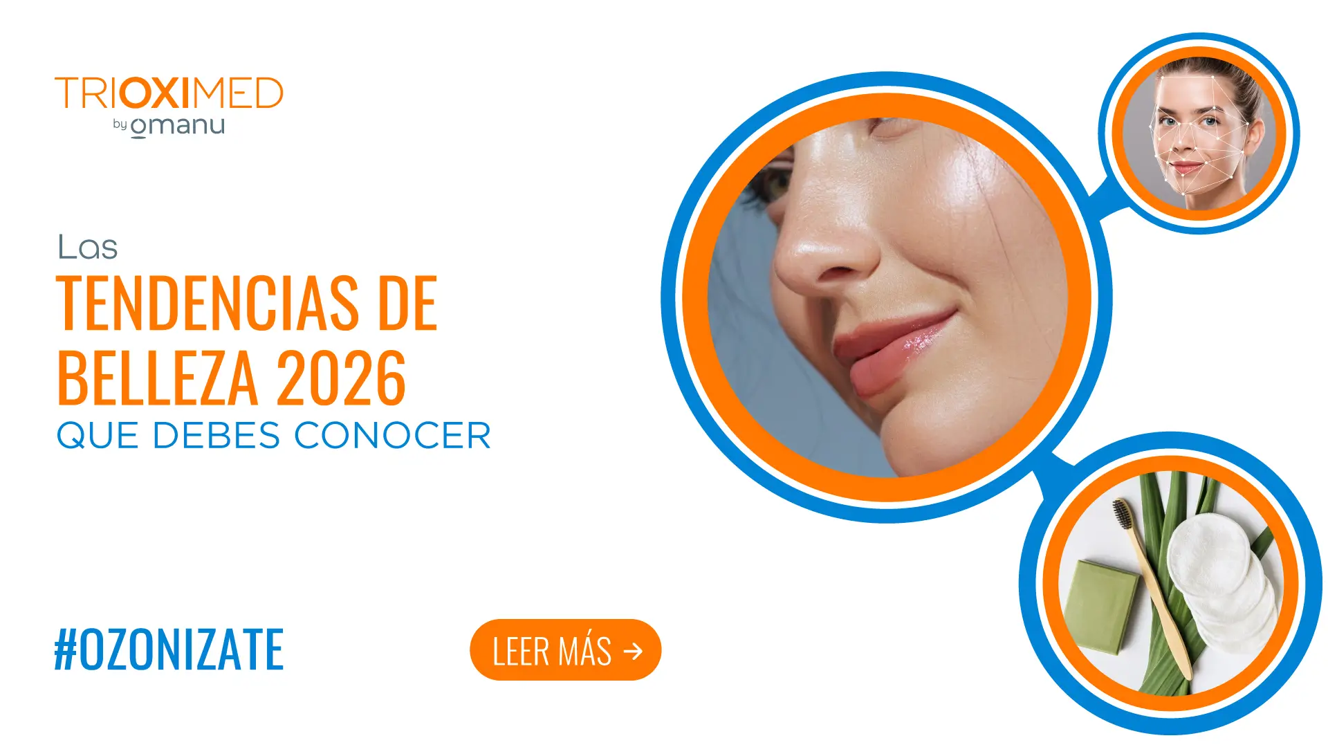 Portada sobre tendencias de belleza 2026 con piel luminosa, tecnología facial y productos de skincare.