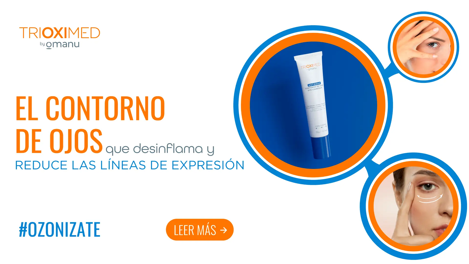 Contorno de ojos Trioximed antiedad que desinflama, reduce líneas de expresión y mejora la apariencia de la piel