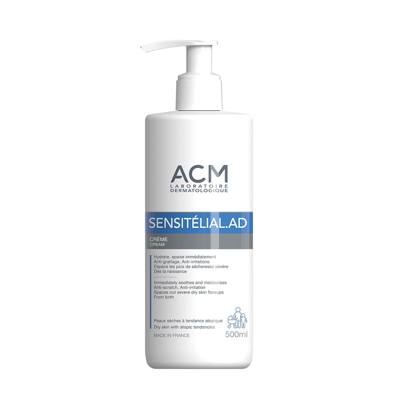producto-Acm Sensitélial.Ad Crema Calmante 500 Ml