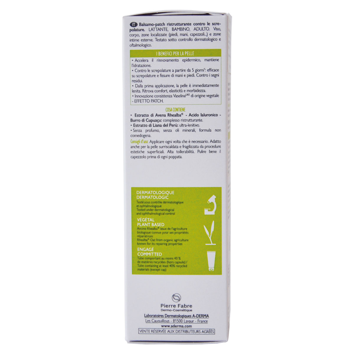 Aderma Epitheliale Ultra Repair Bálsamo Hidratante Antigrietas 50Gr 