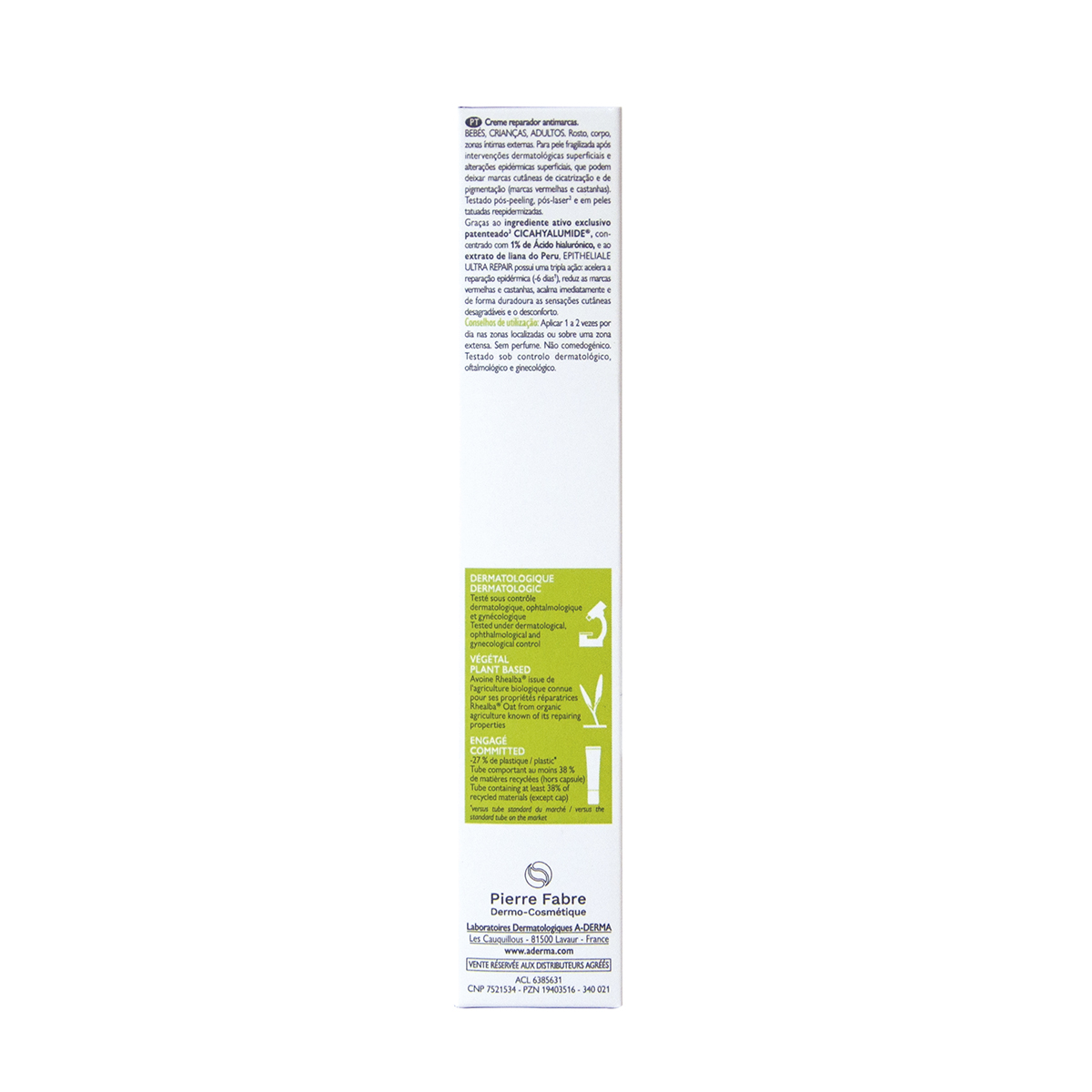 Aderma Epitheliale Ultra Repair Crema Reparadora Antimarcas 40Gr
