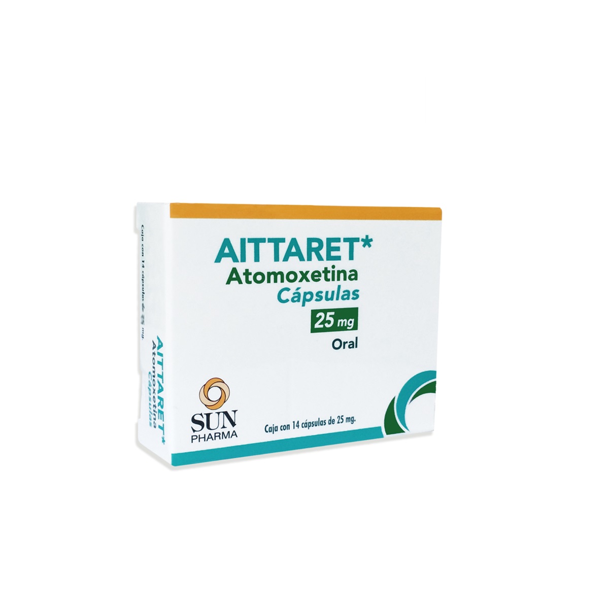 Sun pharma de mexico aittaret 25 mg 14 c ps 