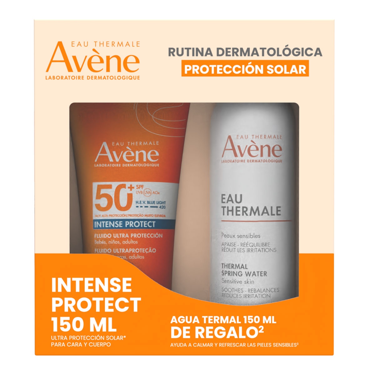 producto-Avene Kit Intense Protect Fps 50 150Ml + Agua Termal 150Ml