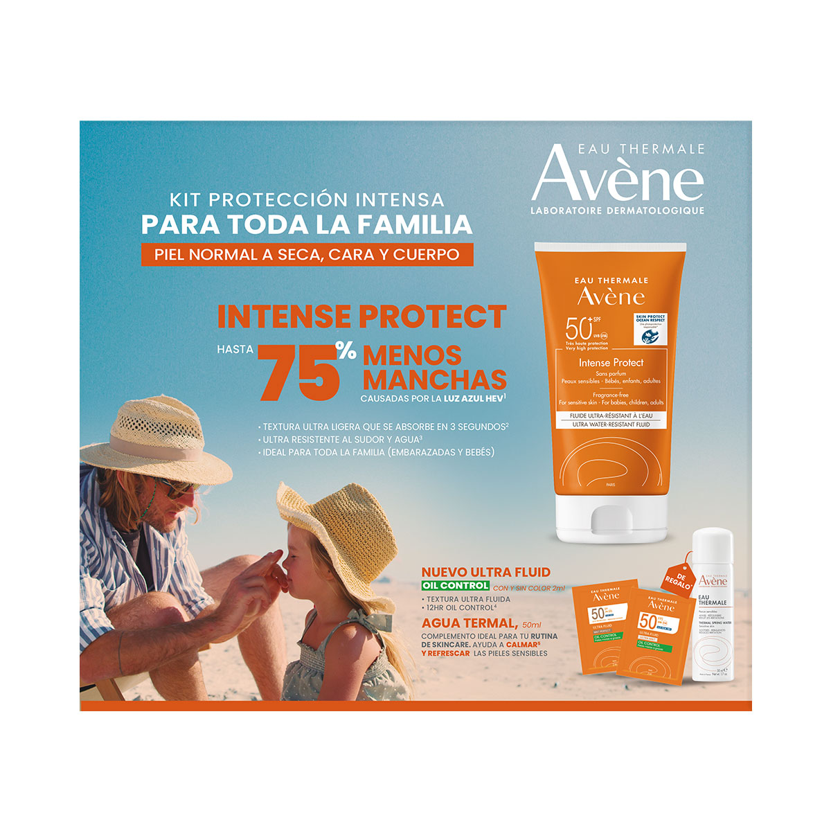 Avene Kit Solar Intense Protect Fps50+ 50Ml