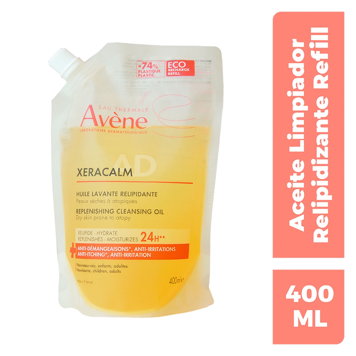 producto-Avene Xeracalm Aceite Limpiador Refill 400Ml