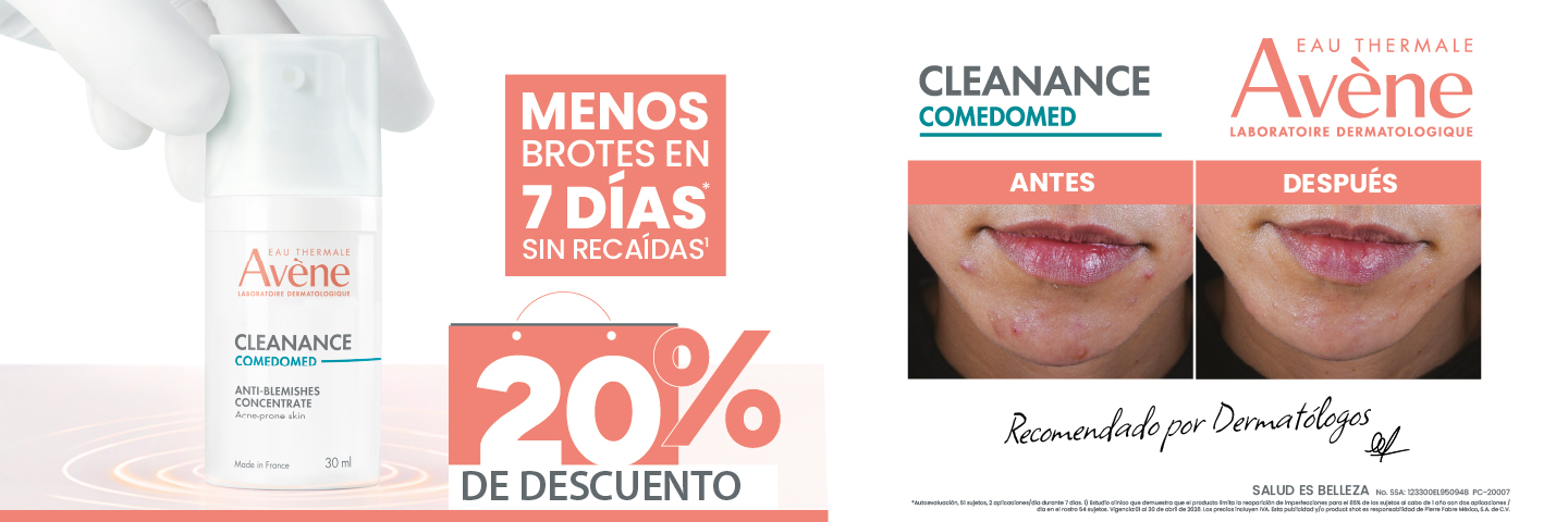 Dermalia Avene Abril 2026 1440x480_comedomed