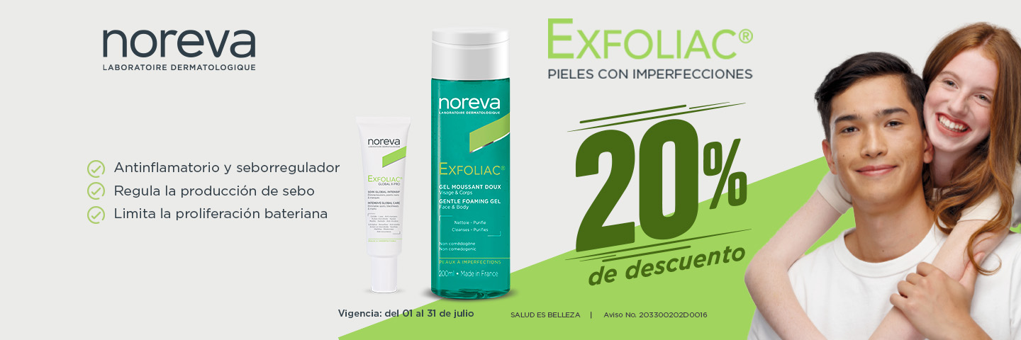 Exfoliac noreva julio Dermalia Banner Princ Esc