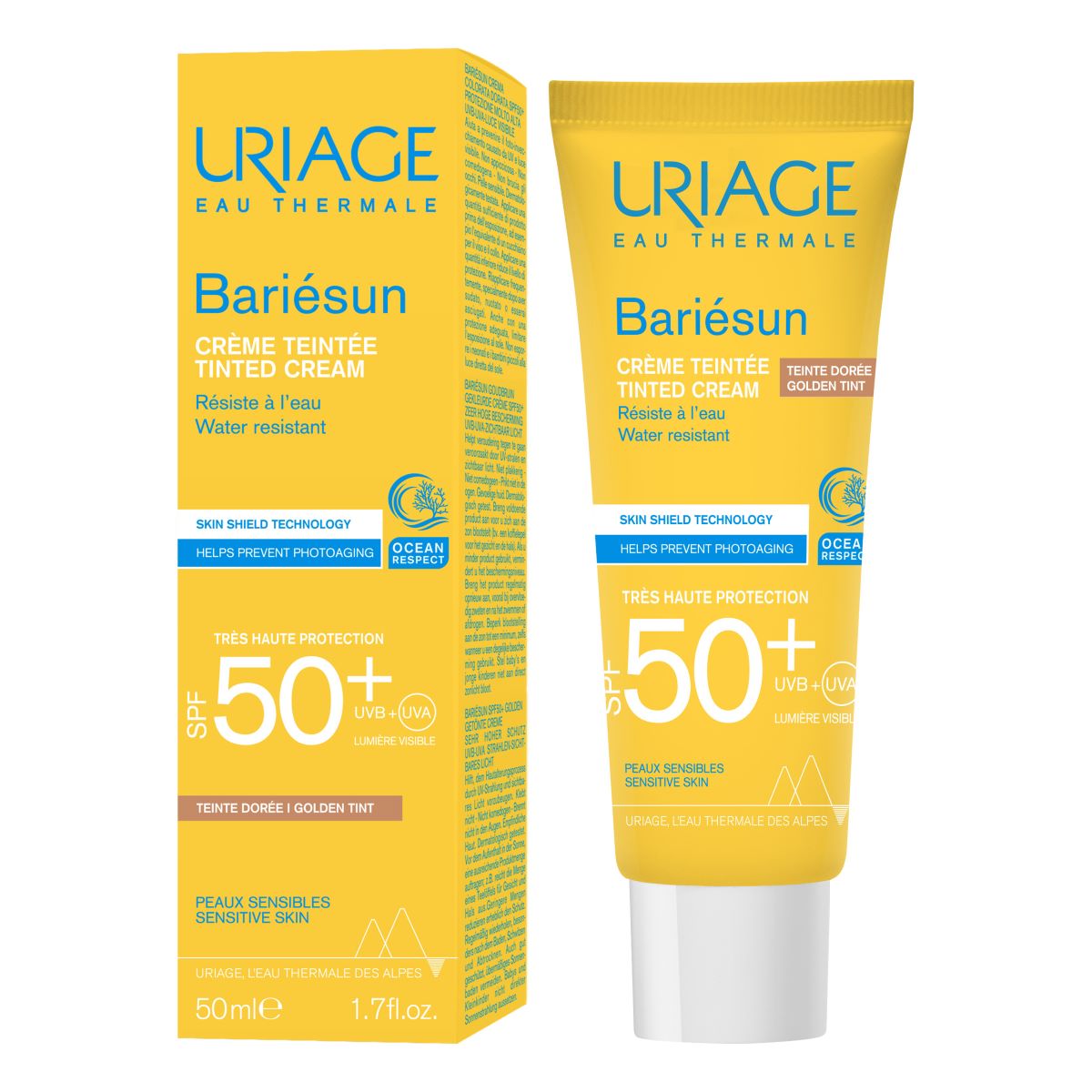 Bariesun Spf50+ Crema Con Color Tono Dorado 50Ml