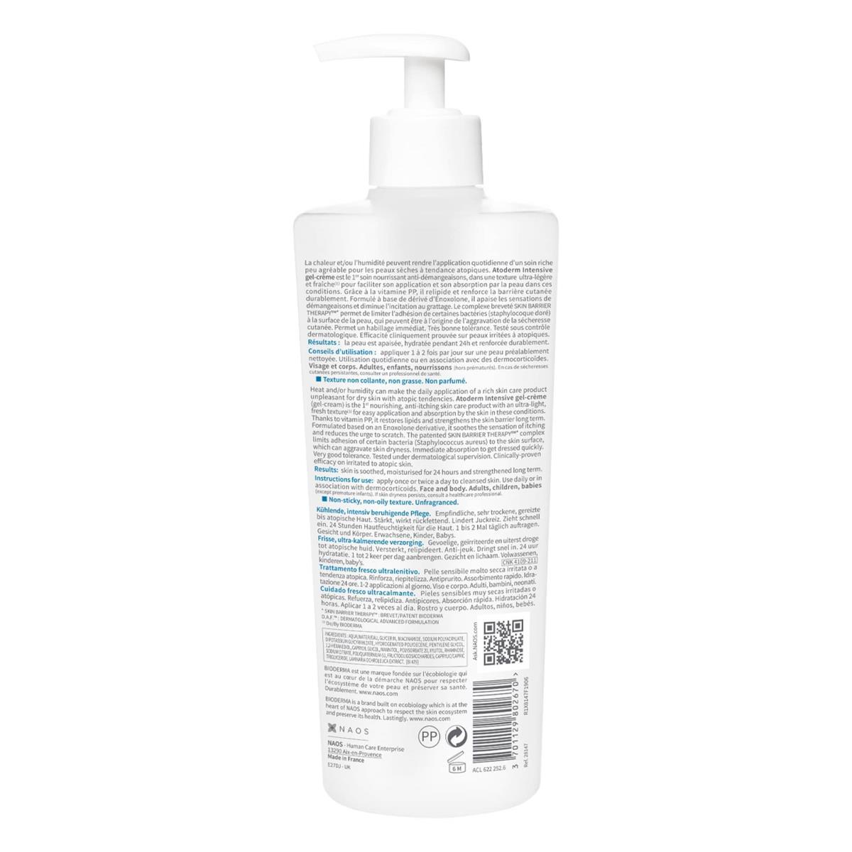 Bioderma Atoderm Intensive Gel Crema 500 Ml