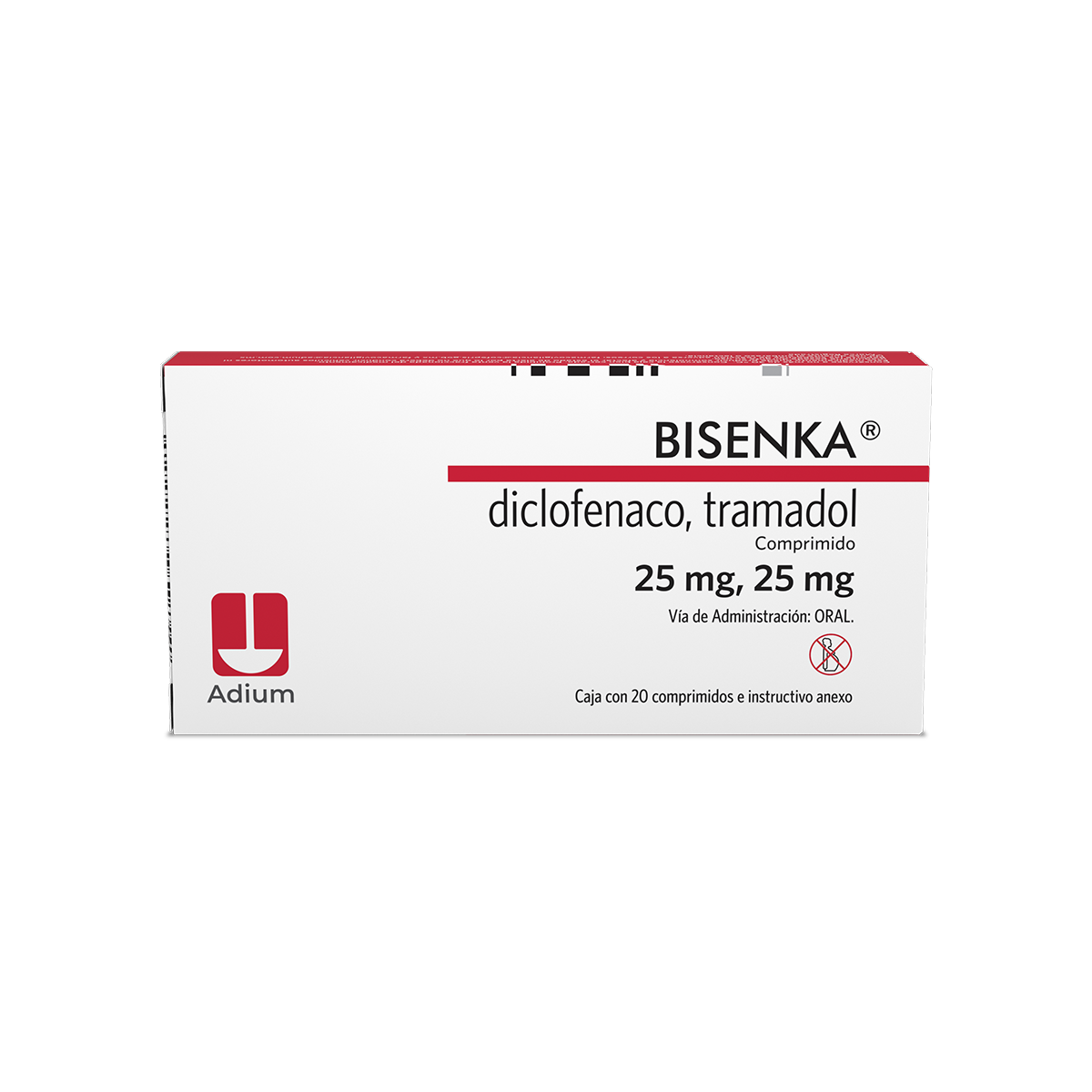 Bisenka 25/25 Mg 20 Comprimidos