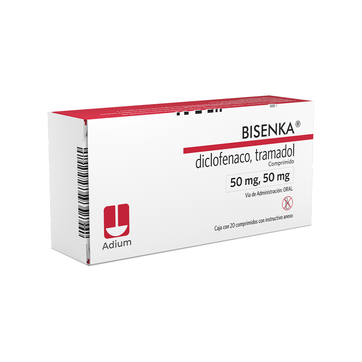 Bisenka 50/50 Mg 20 Comprimidos