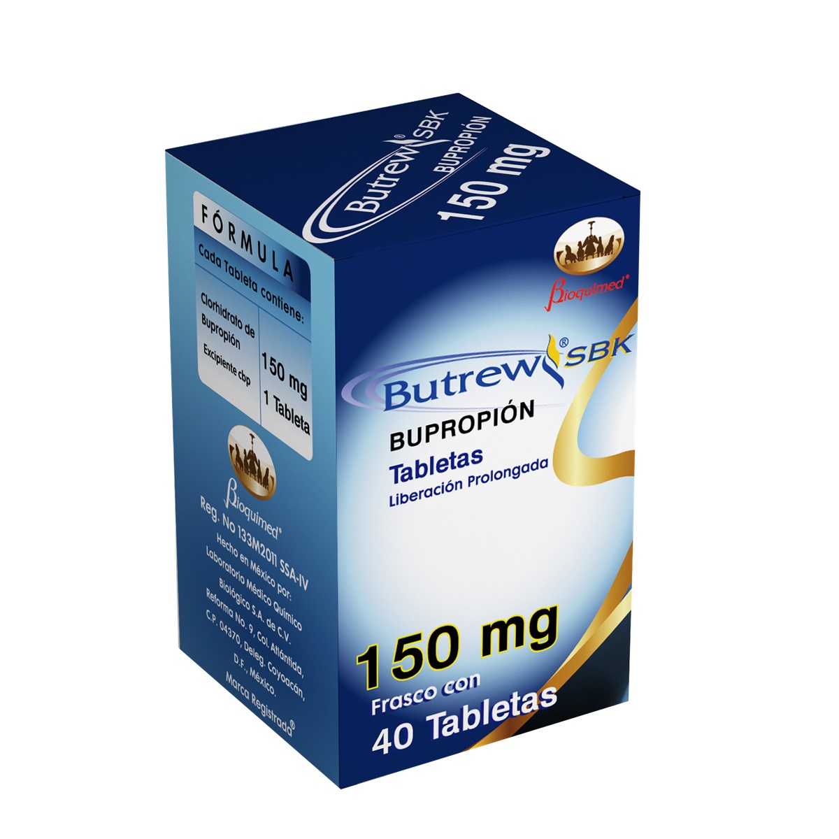 Butrew Sbk 150 Mg C/ 40 Tabletas 