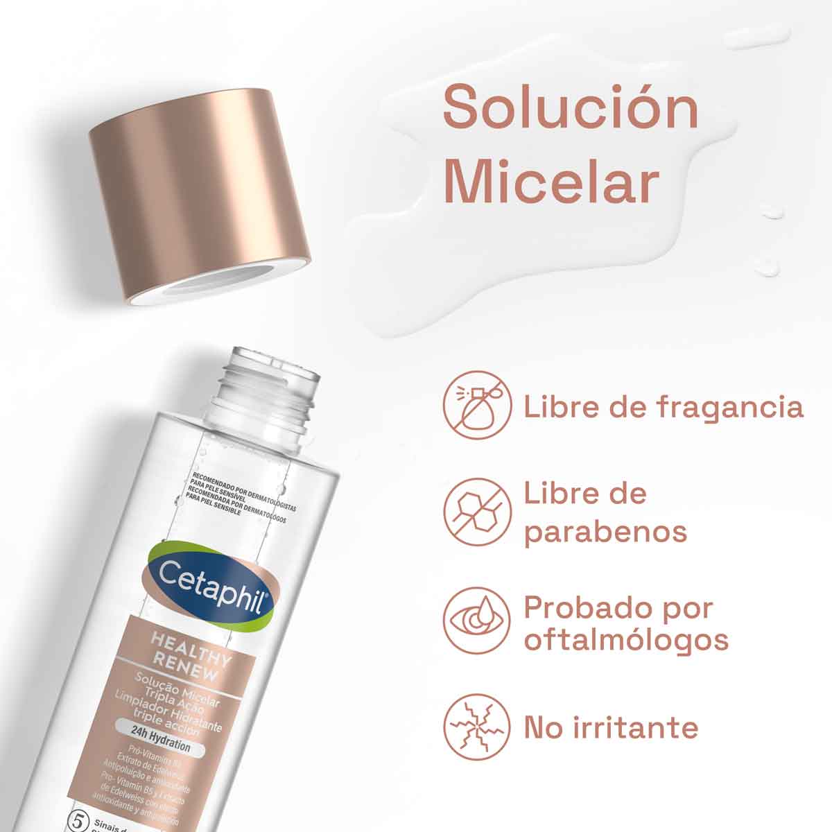 Cetaphil Healthy Renew Limpiador Hidratante Triple Acción 160 M