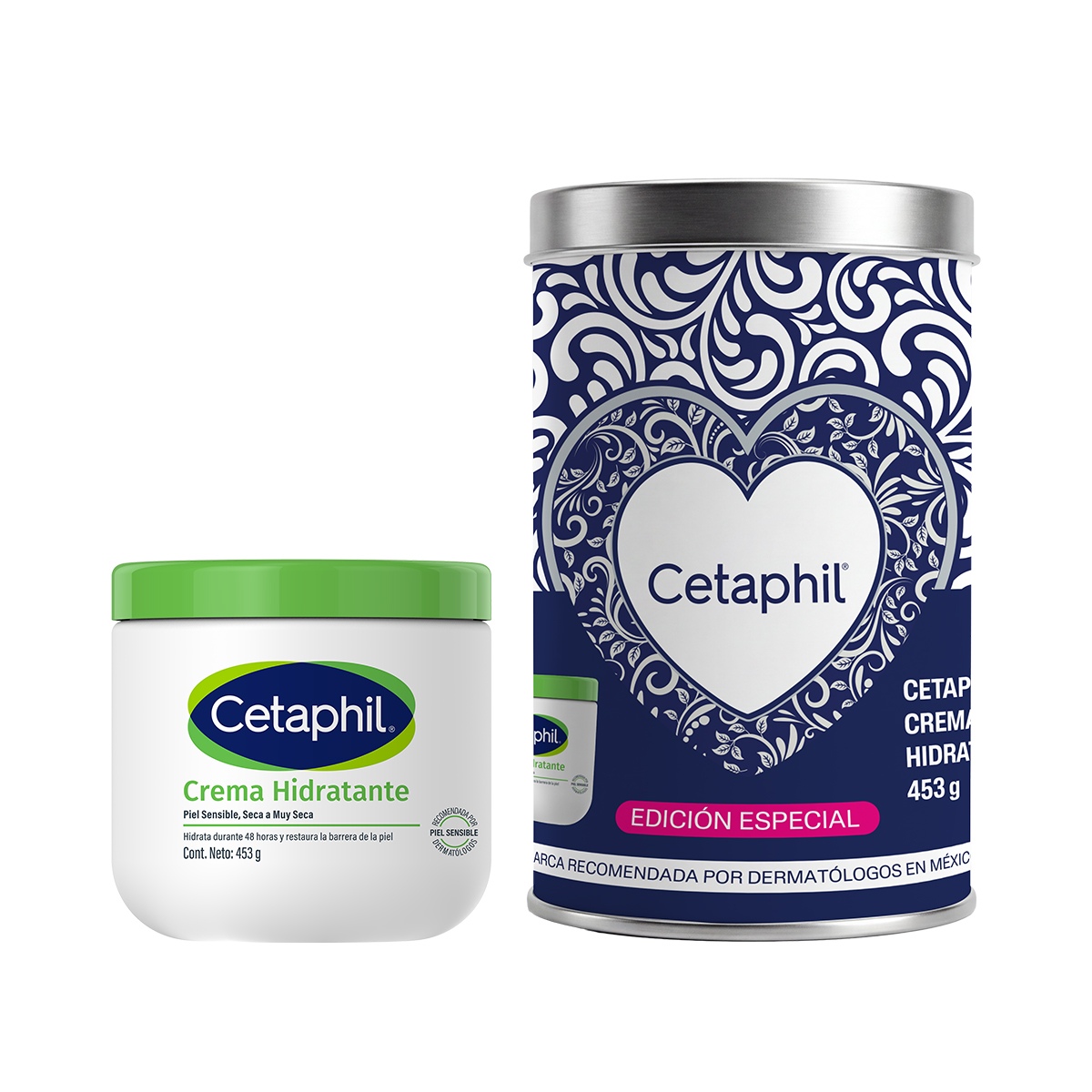 producto-Cetaphil Lata Edición Especial Azul  Crema Humectante 453 G.