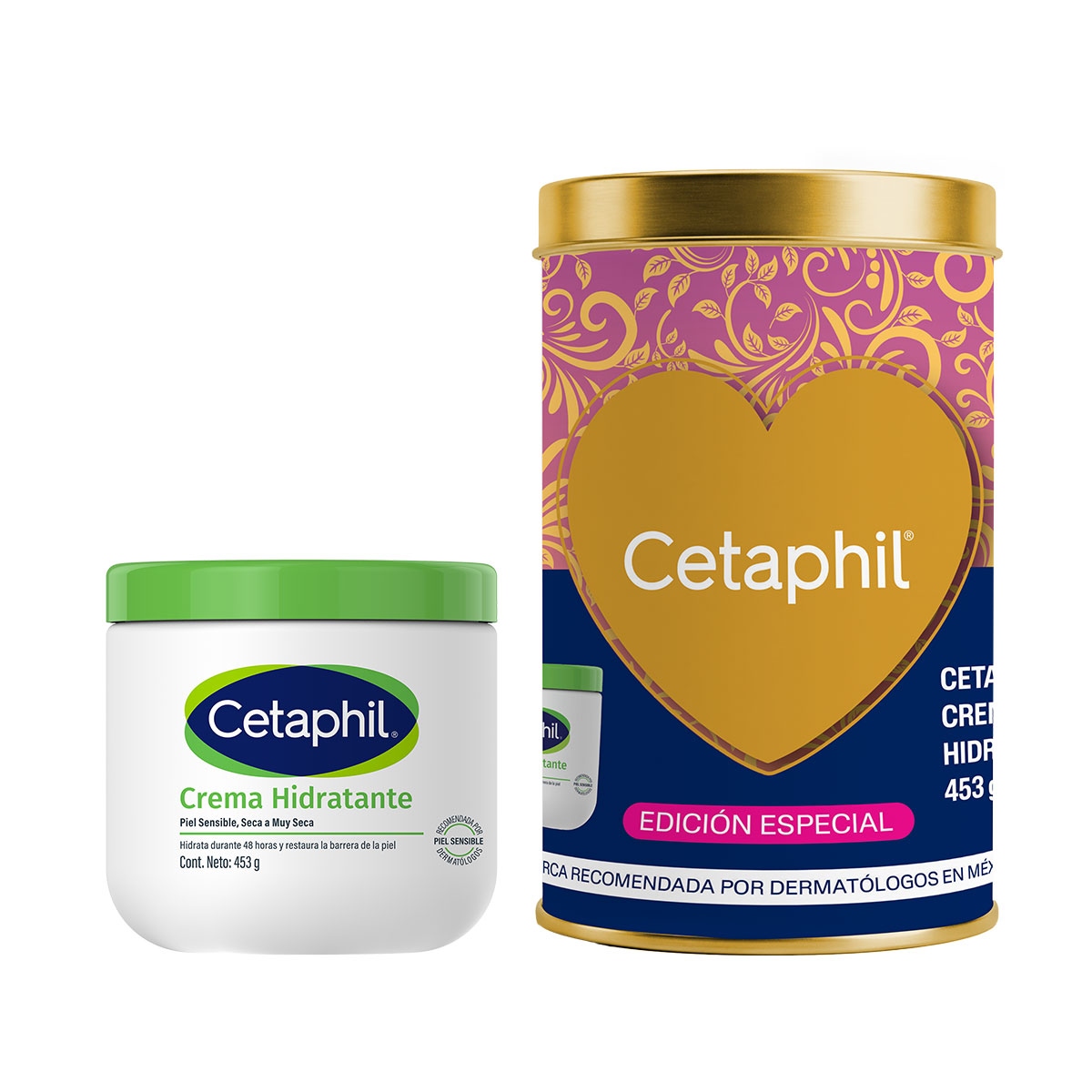 producto-Cetaphil Lata Edición Especial Tornasol Crema Humectante 453 G.