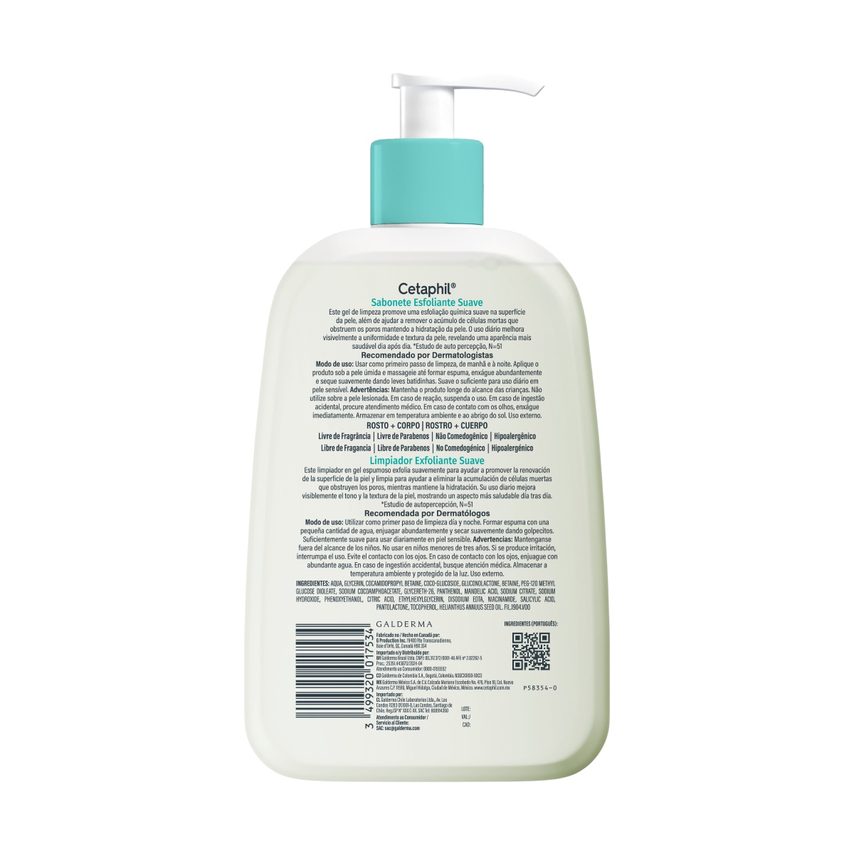 Cetaphil Limpiador Exfoliante Suave 473Ml