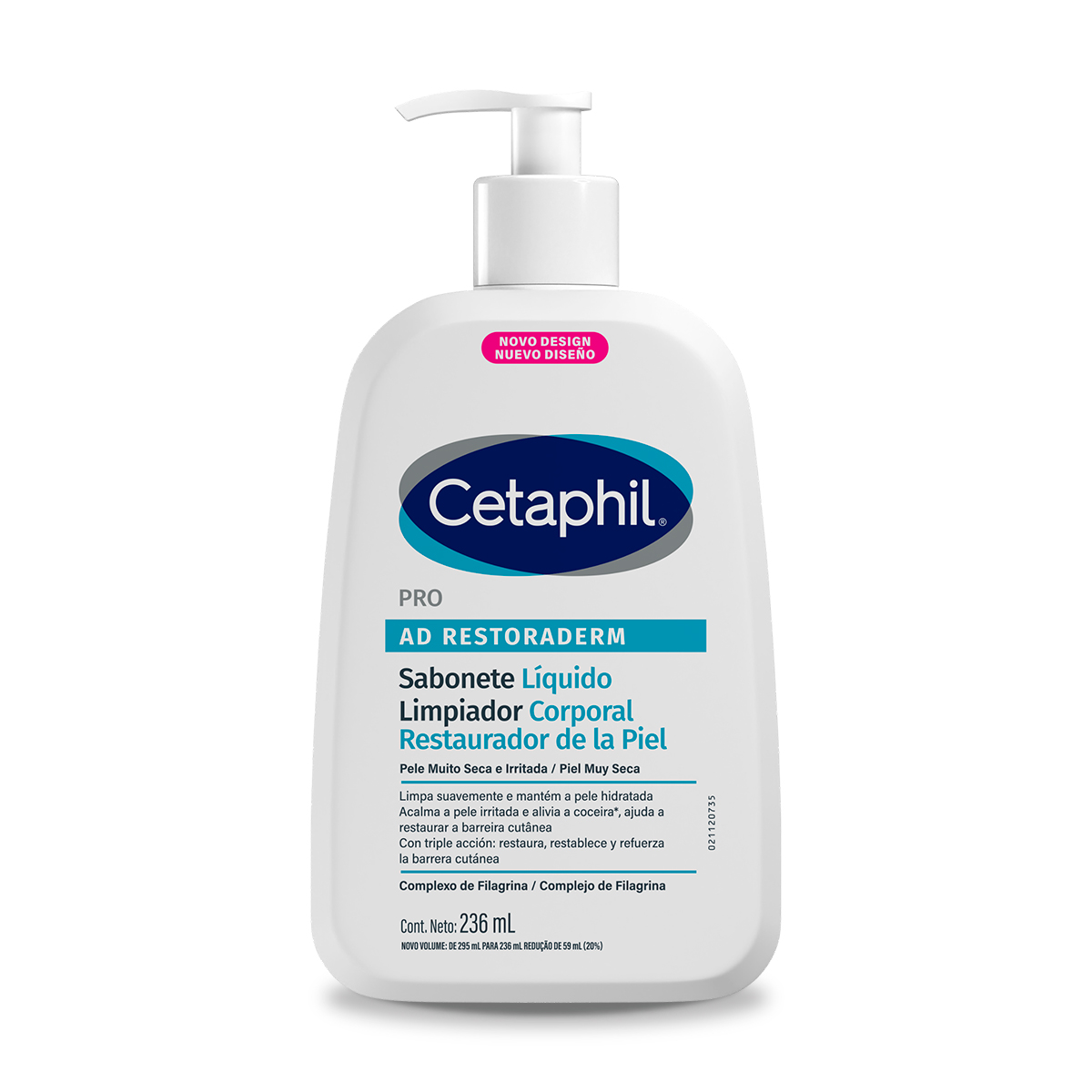 producto-Cetaphil Pro Ad Restoraderm Limpiador Corporal Restaurador De La Piel 236 Ml