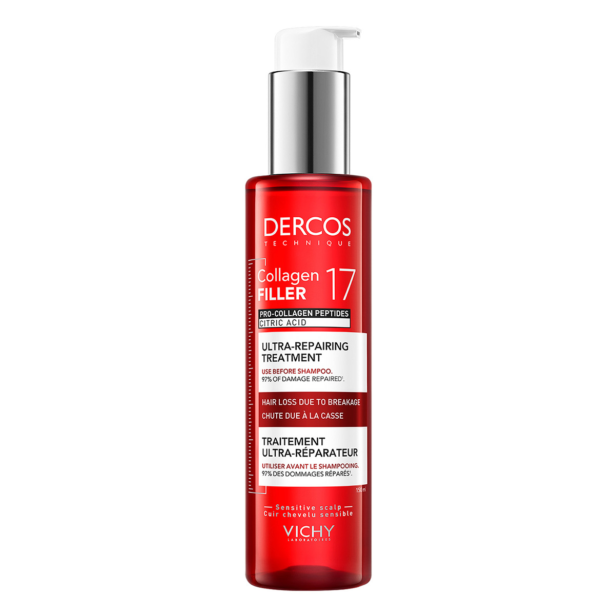 producto-Dercos Collagen 17 Filler Tratamiento Reparador De Daño 150Ml 