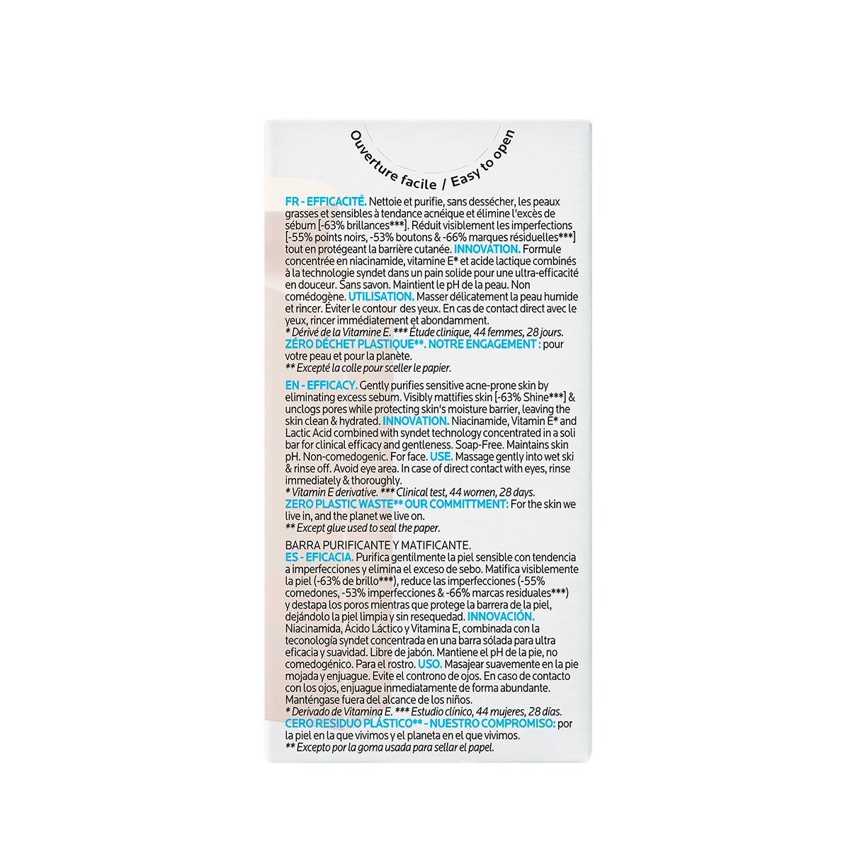 Effaclar Barra Dermolipiadora Anti Inperfecciones 65G