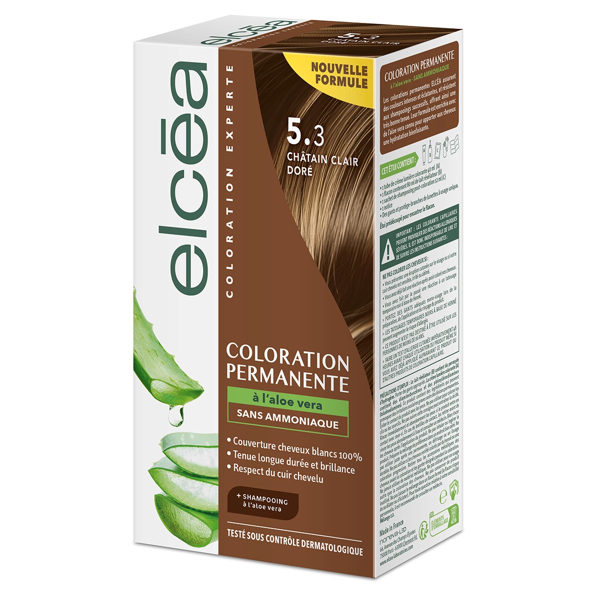 producto-Elcea Tinte Permanente Para Cabello 5.3 Golden Light Brown