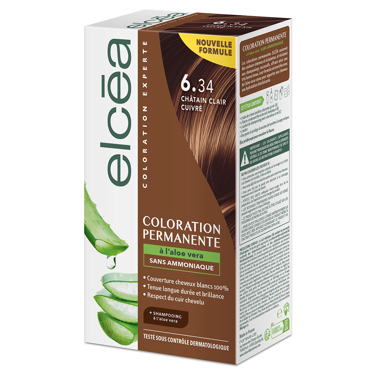 producto-Elcea Tinte Permanente Para Cabello 6.34 Copper Light Brown