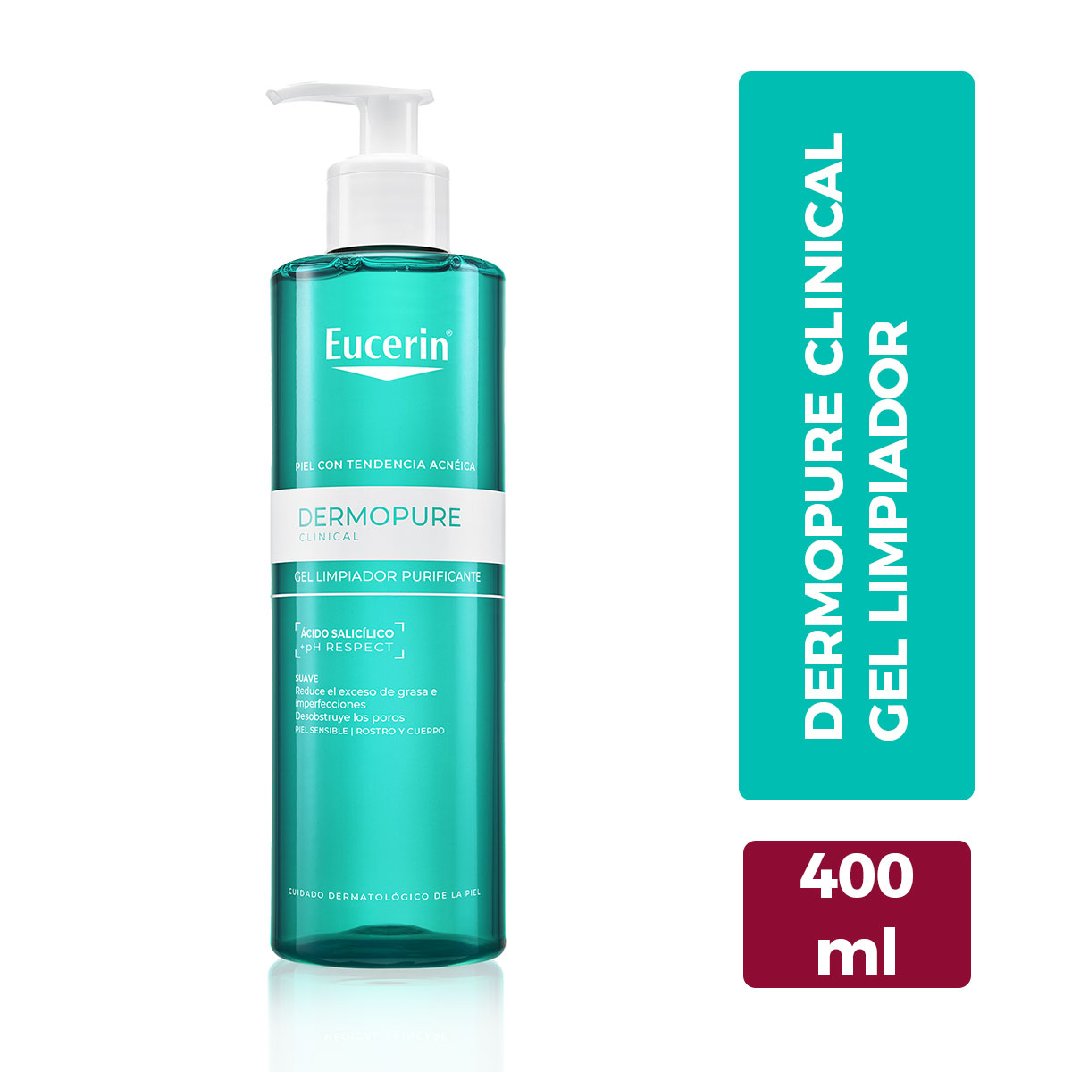 producto-Eucerin Dermopure Gel Limpiador 400Ml