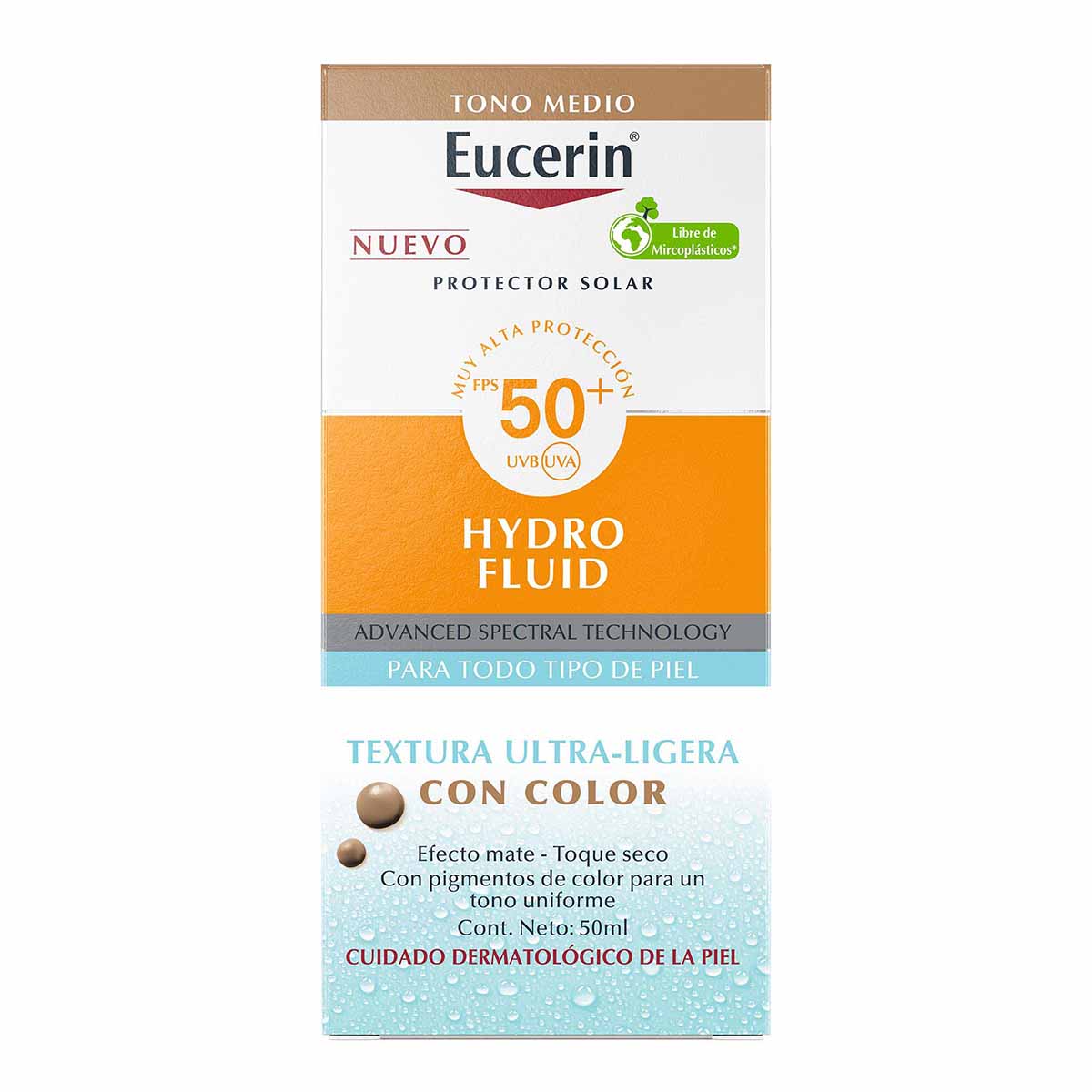 Eucerin Sun Hydrofluid Tono Medio Fps50+ 50Ml