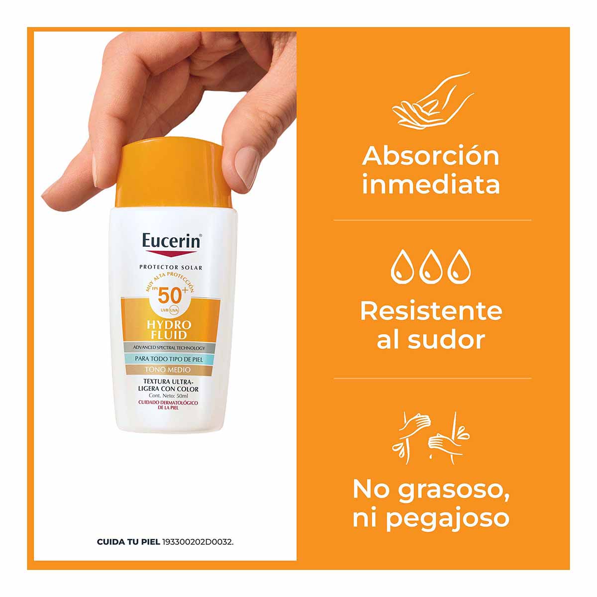 Eucerin Sun Hydrofluid Tono Medio Fps50+ 50Ml