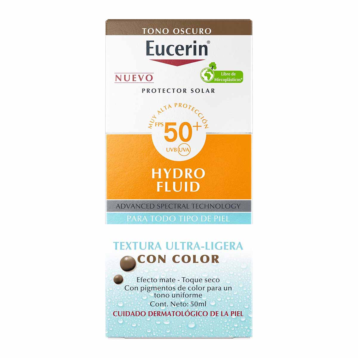 Eucerin Sun Hydrofluid Tono Oscuro Fps50+ 50Ml
