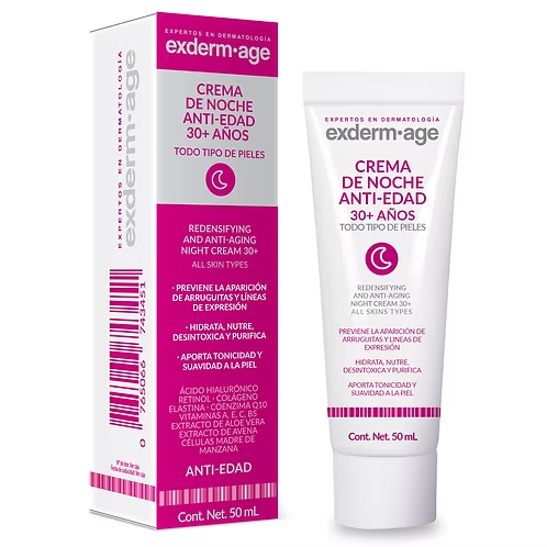 producto-Exderm Age Crema De Noche +30 Años 50 Ml