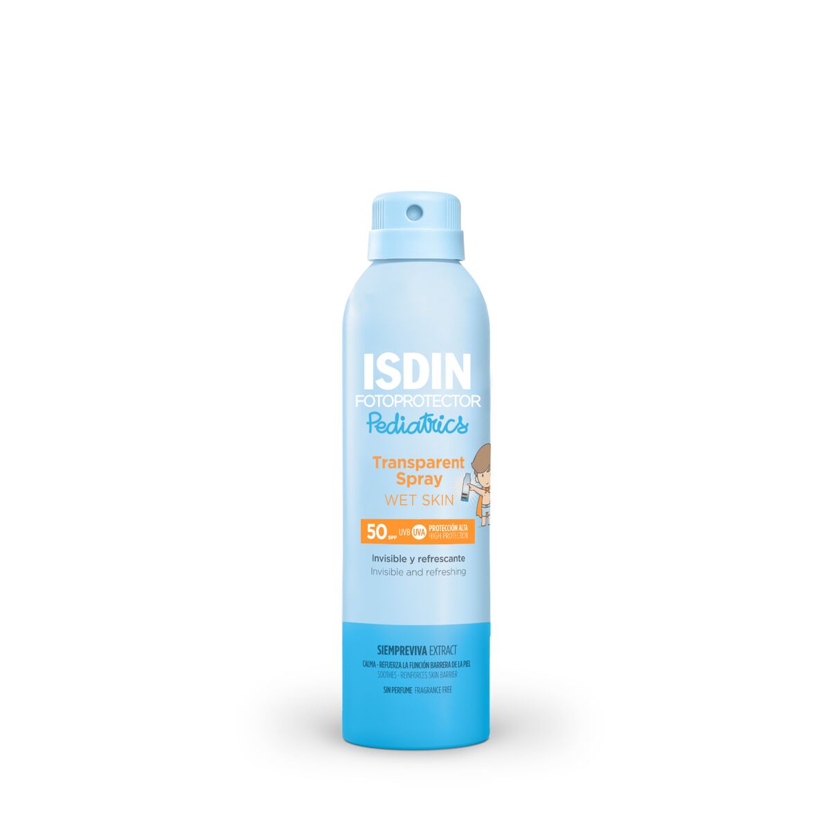 Fotoprotector Isdin ® Transparent Spray Wet Skin Ped 250Ml