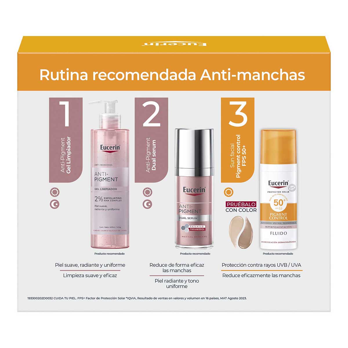 Pack Eucerin Sun Fluid Pigment Control Fps50+ 50Ml + Mini H. Filler Mist 50Ml De Regalo
