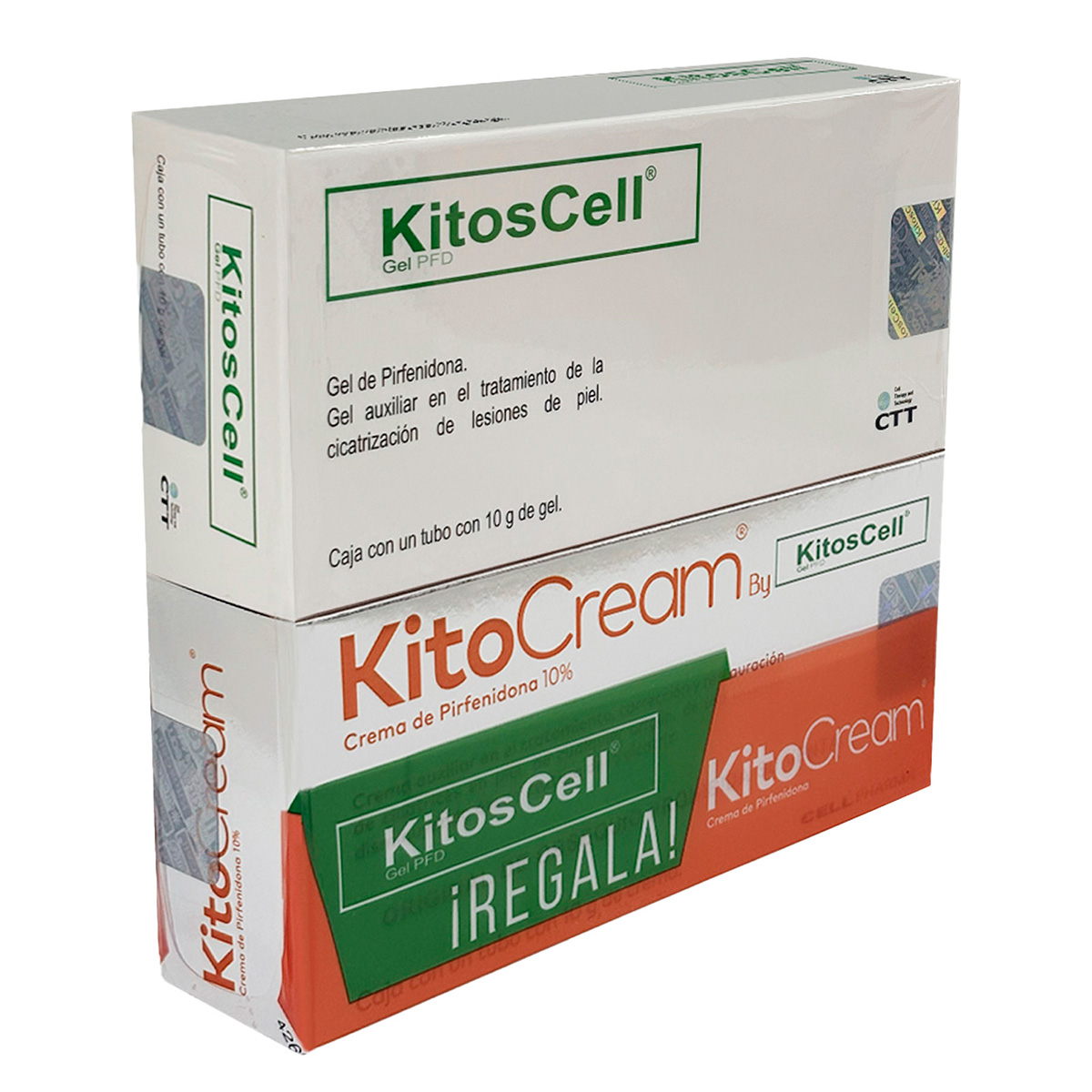Kit Kitoscell Gel 10 Gr + Kitocream 10 Gr