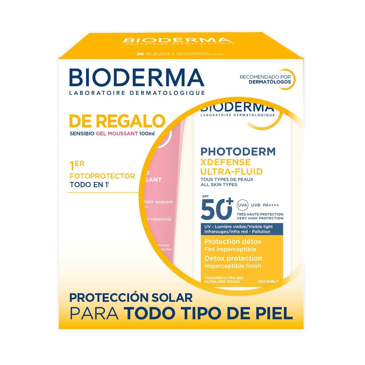 producto-Kit Photoderm Xdefense Neutro + Sensibio Gel Moussant 100Ml