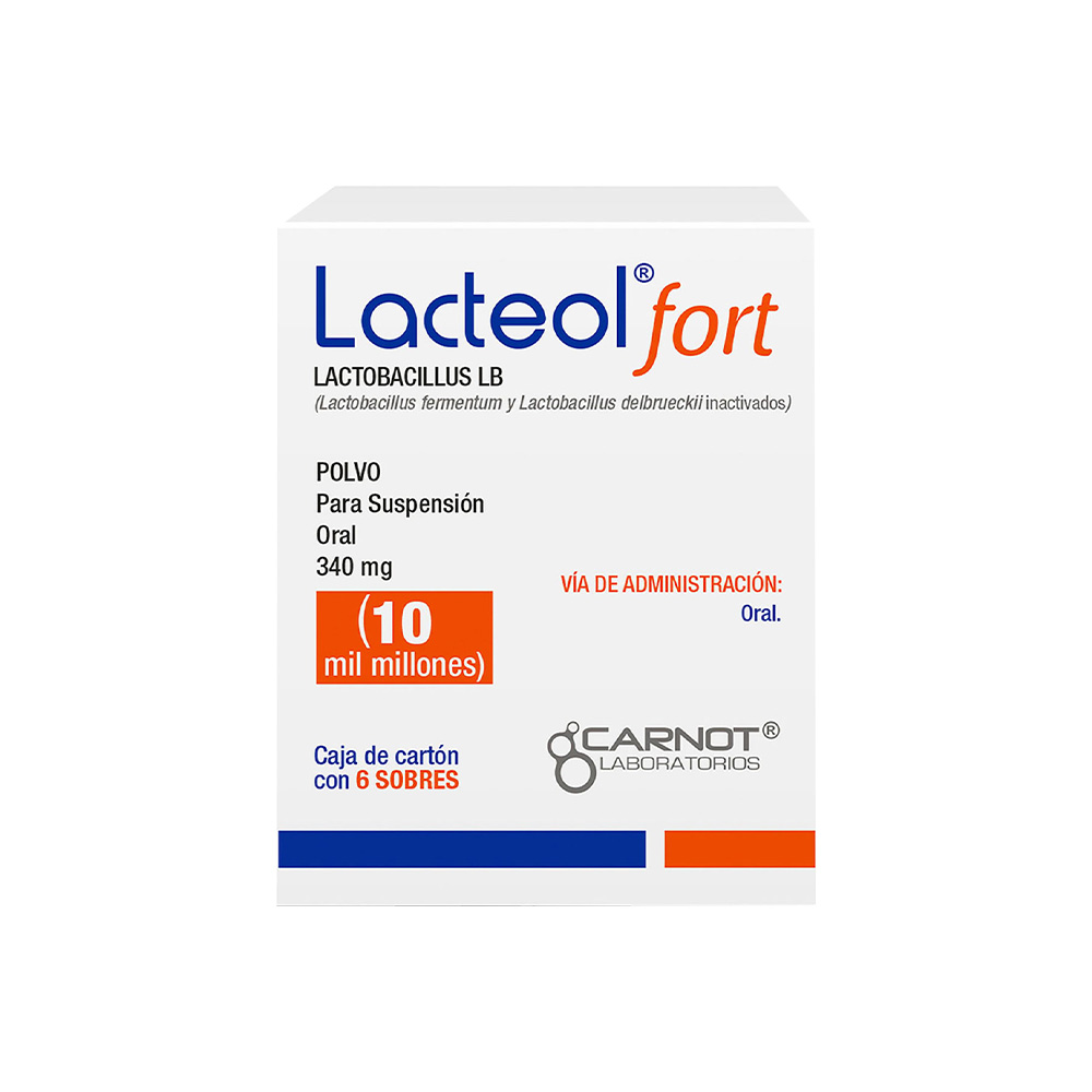 Lacteol Fort 10 Mil Millones 6 Sobres