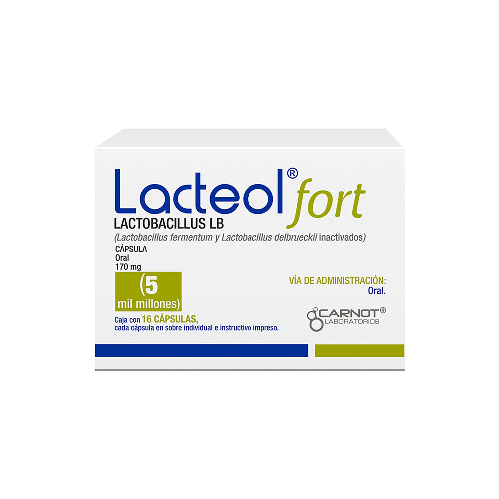 Lacteol Fort 5 Mil Millones 16 Cápsulas