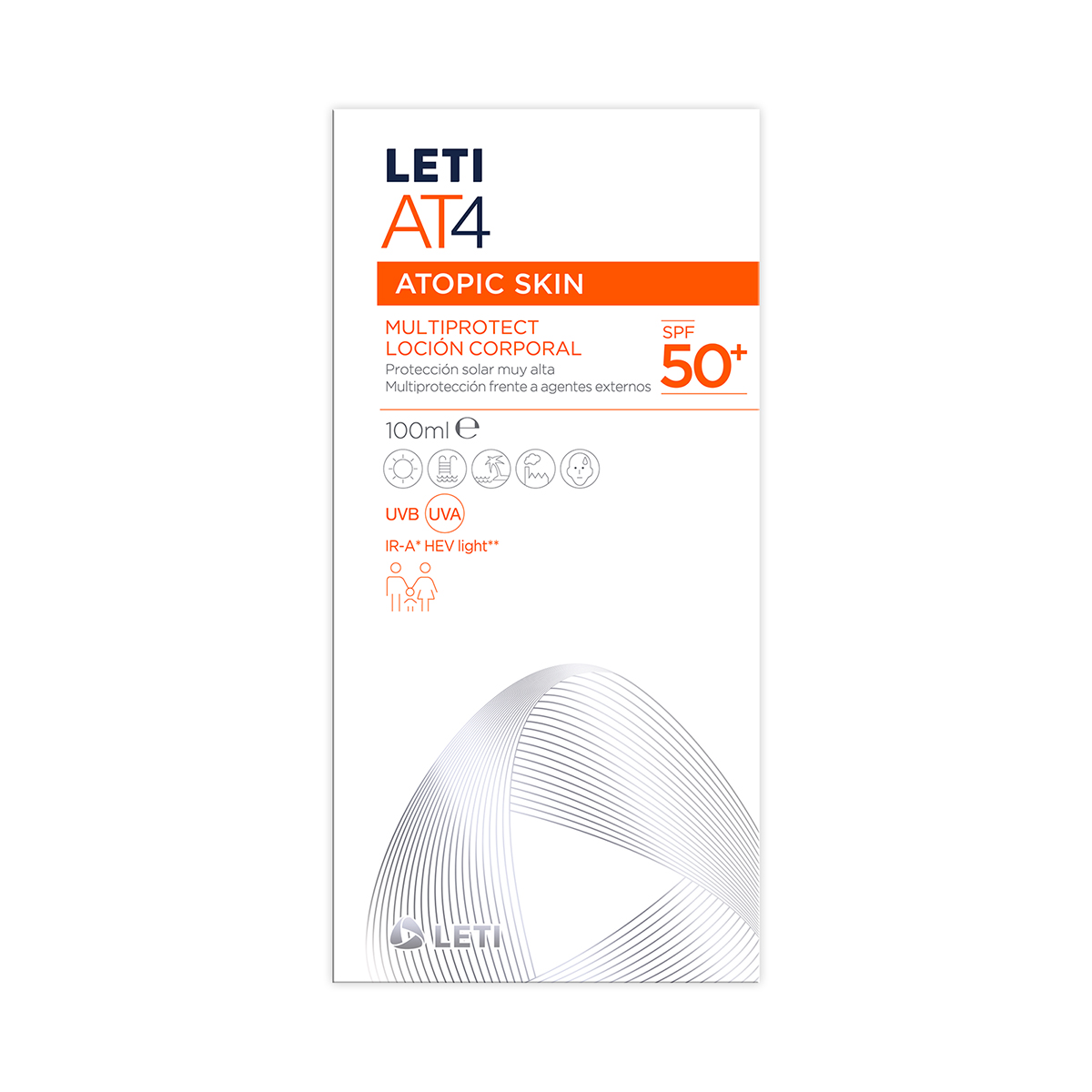 Leti At4 Multiprotect Loción Corporal Fps 50+ C/100 Ml