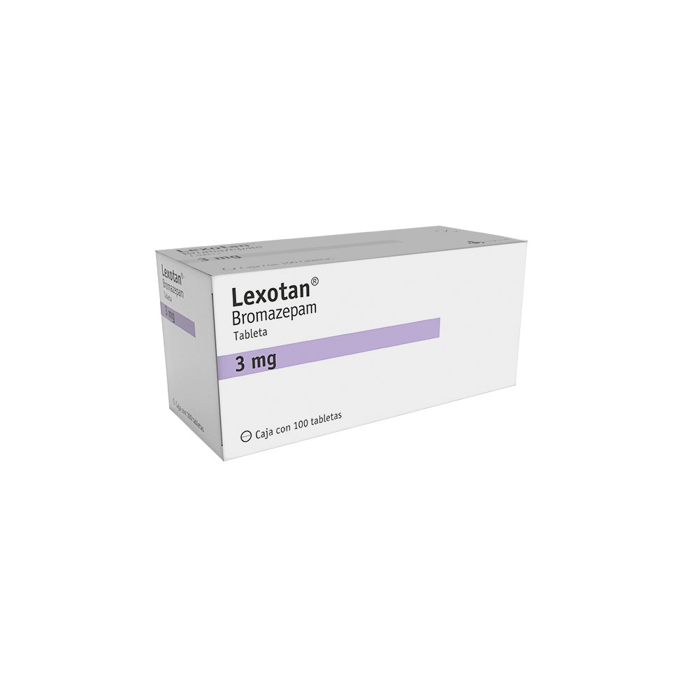 Lexotan 3 Mg 100 Tabletas