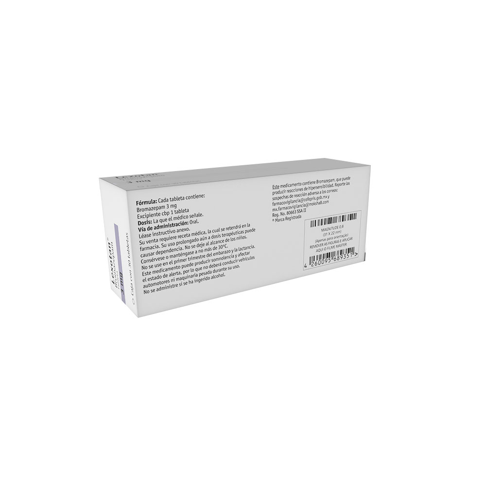 Lexotan 3 Mg 100 Tabletas