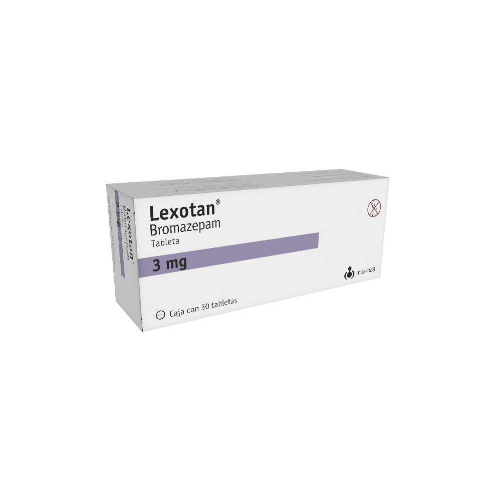 Lexotan 3 Mg 30 Tabletas