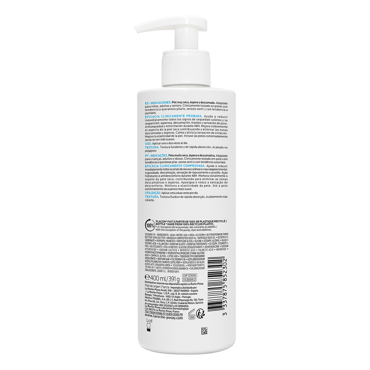 Lipikar Urea 10% 400Ml