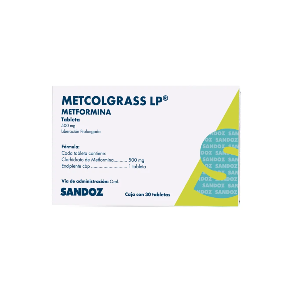 Metcolgrass Lp 500 Mg 30 Tabletas