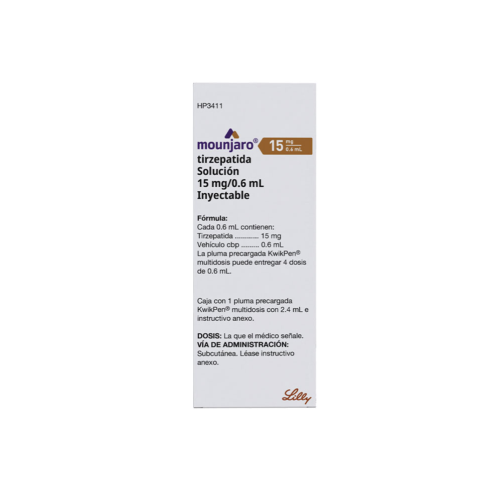 Mounjaro Pluma Precargada 15 Mg/0.6 Ml