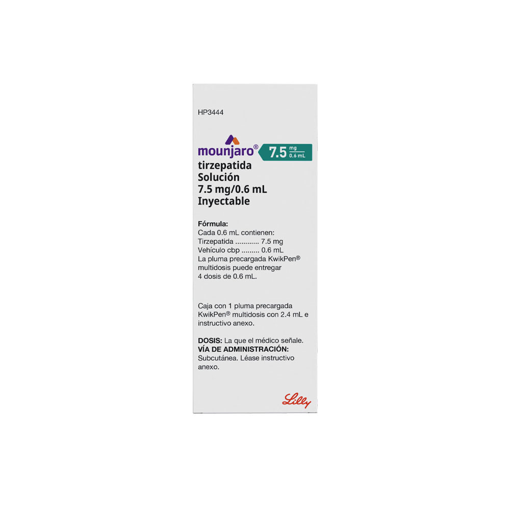 Mounjaro Pluma Precargada 7.5 Mg/0.6 Ml