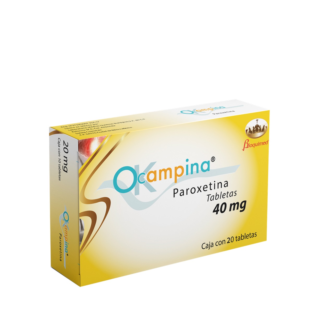 Ocampina 40 Mg  C/ 20 Tabletas