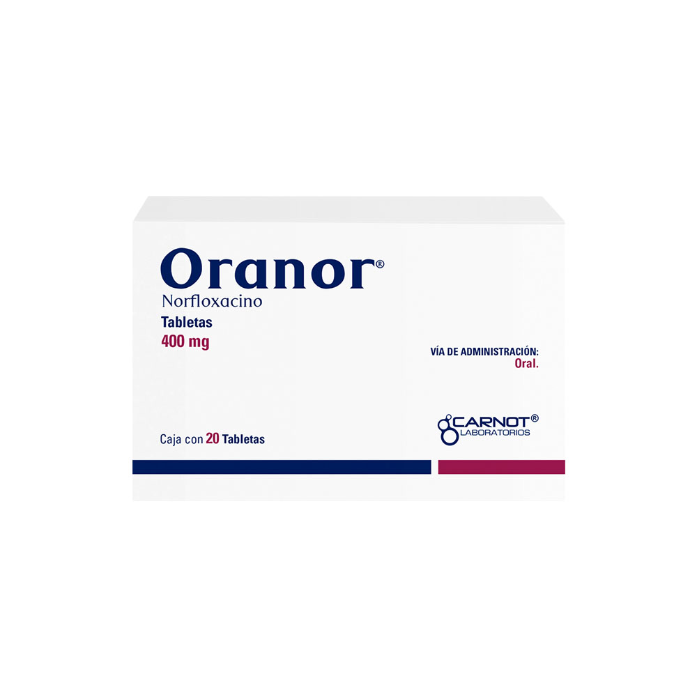 Oranor 400 Mg 20 Tabletas