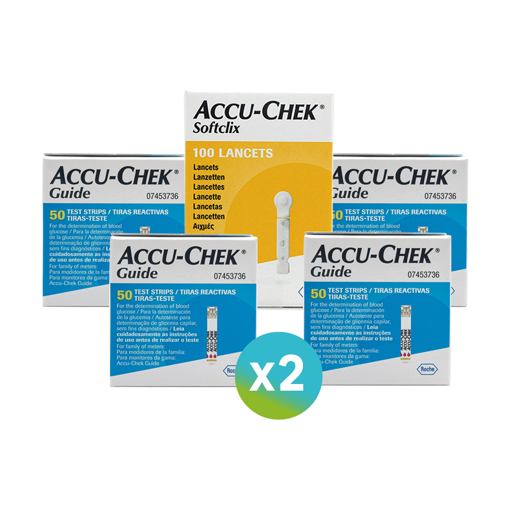 Pack Accu-Chek® Guide: 200 Tiras + 200 Lancetas