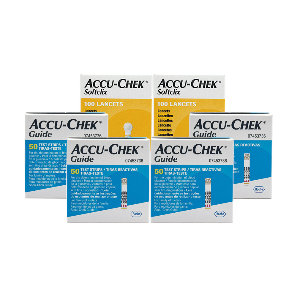 Pack Accu-Chek® Guide: 200 Tiras + 200 Lancetas
