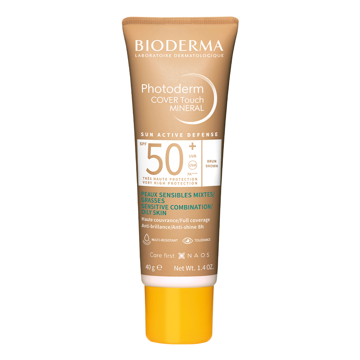 BIODERMA PHOTODERM COVER-TOUCH MINERAL FPS 50+ (MUY CLARO)   | 40 MLS