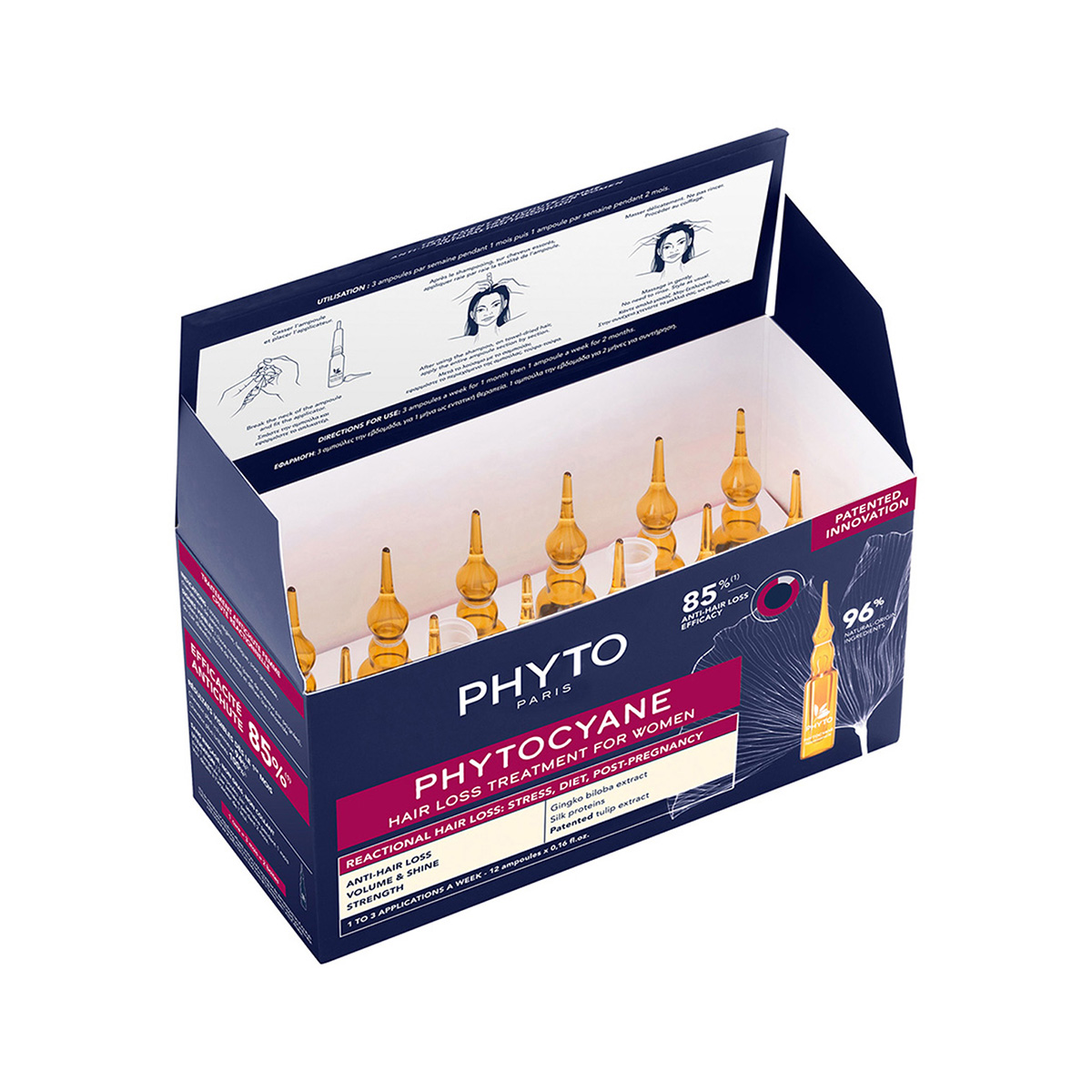Phytocyane - Ampolletas Caída Reaccional 12X5ml